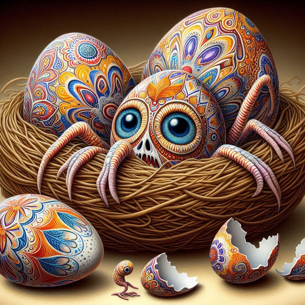 When pysanky eggs are allowed to hatch