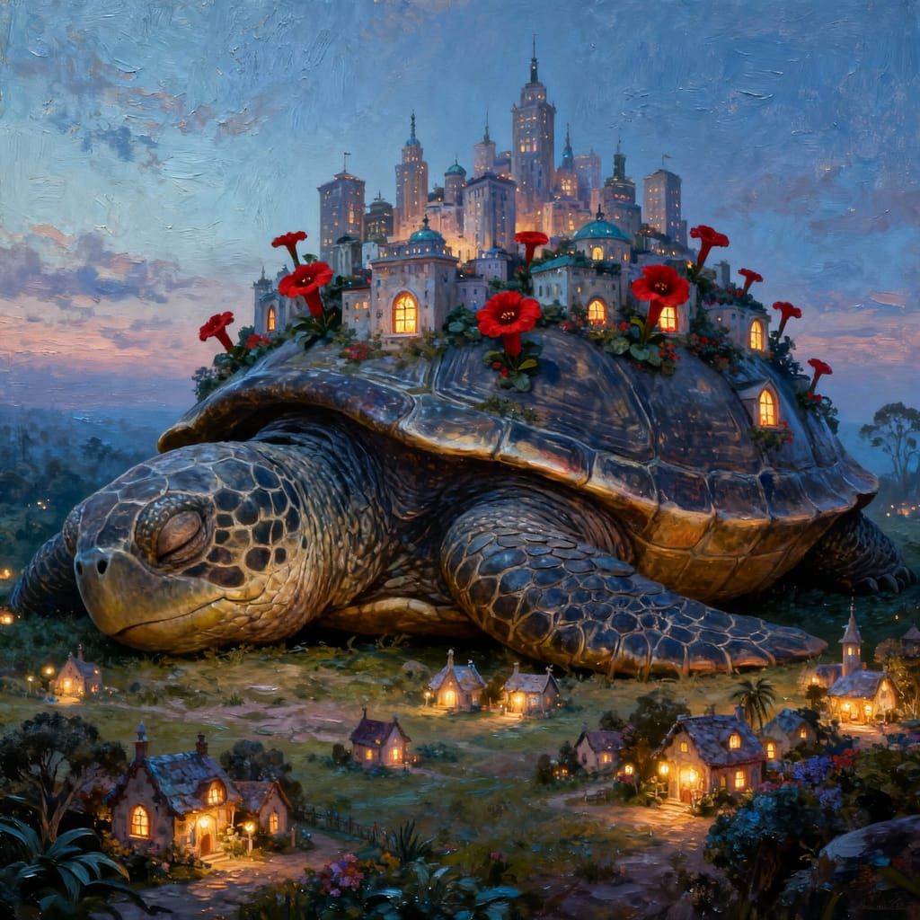 City on a Tortoise Shell 🐢🌸