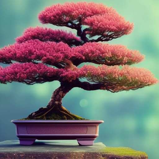 Bonsai Tree AI Generated Artwork NightCafe Creator