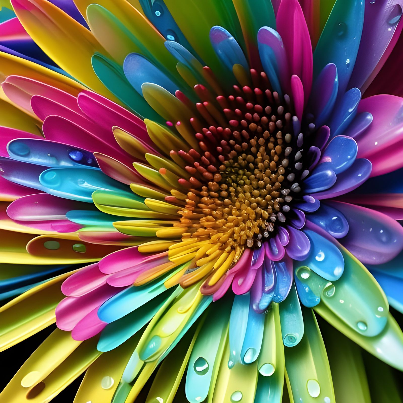 colorful flower  by @Hani