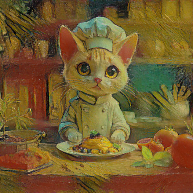 Soy gato chef y me gusta el arte
