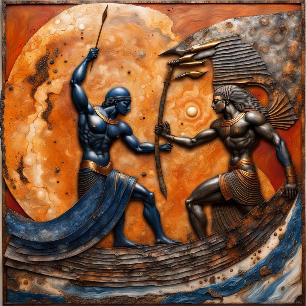 Eternal battle between Ra and Apophis