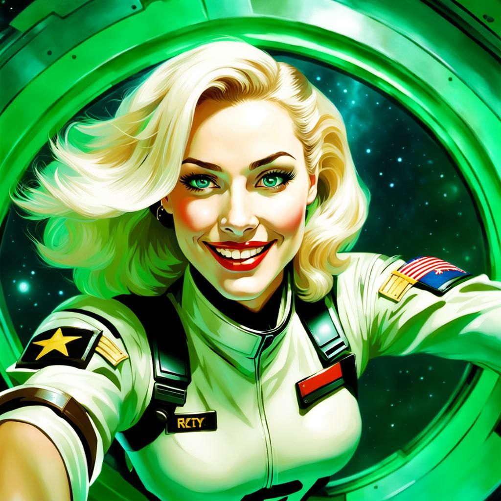 Leisure Time! Space Selfie! 💫💚 📸