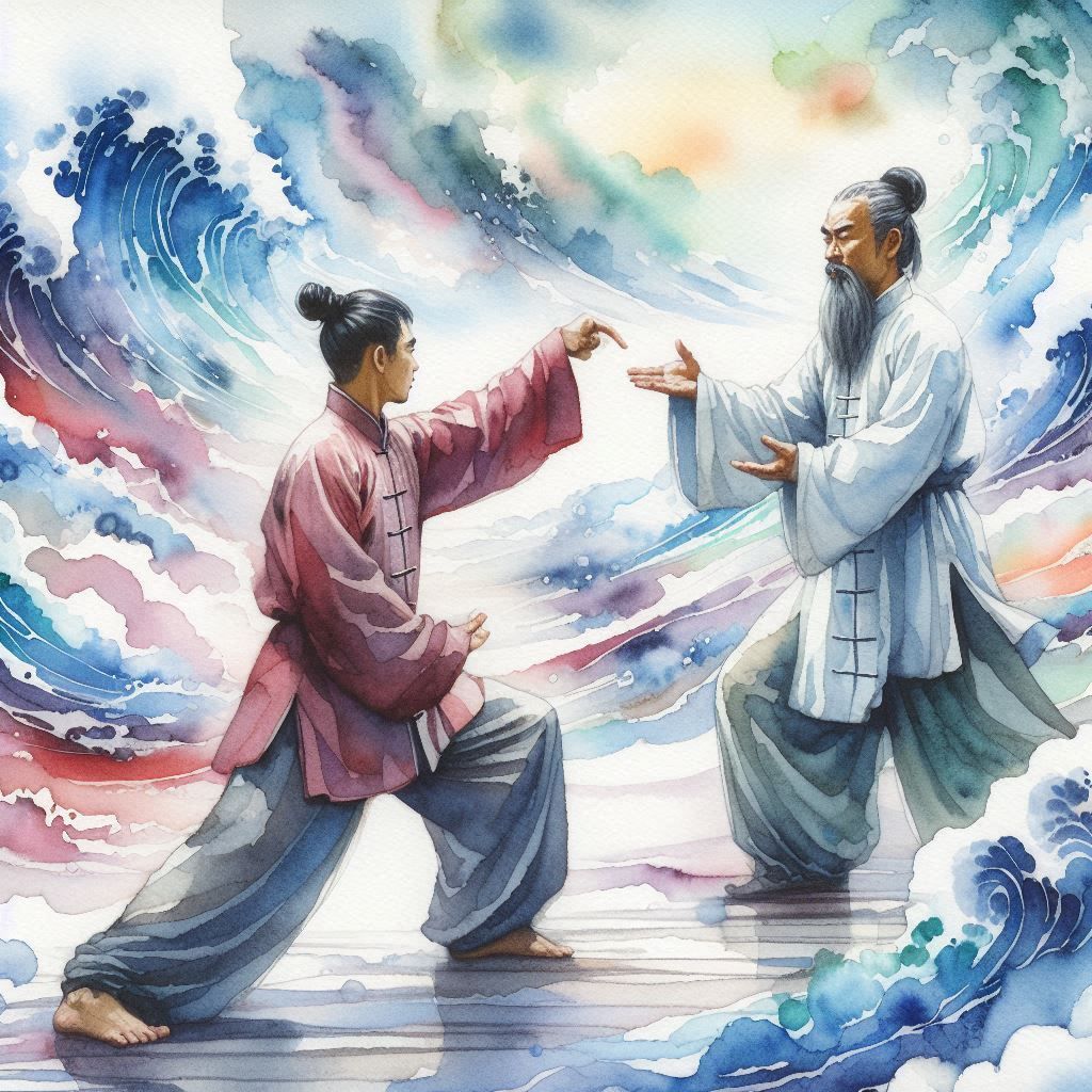 martial art skills between an experienced Taichi master and ...