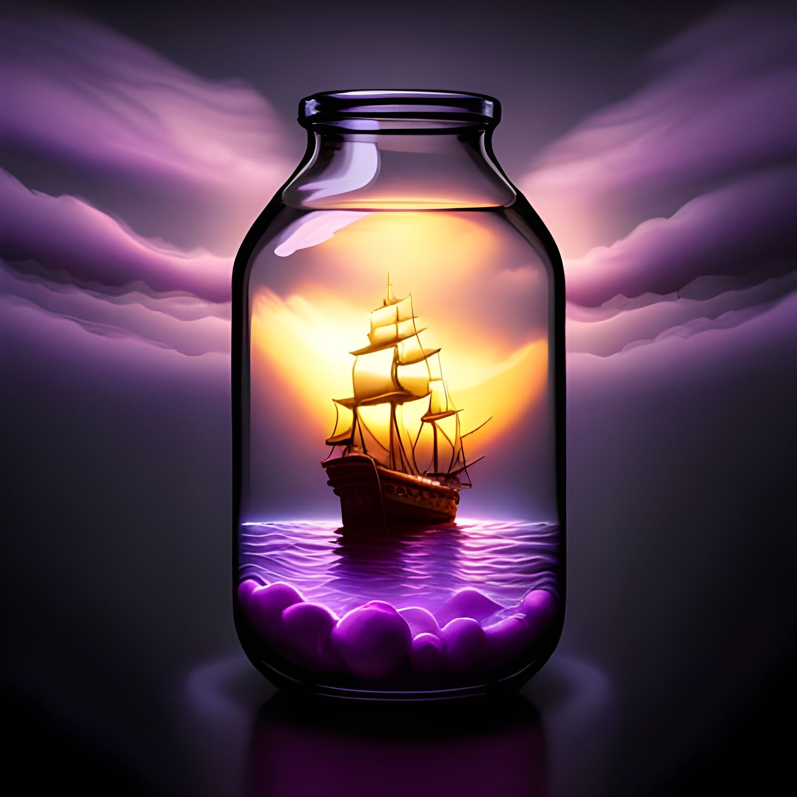 Sailing the Deep Purple Skies  by @C_K_Slorra