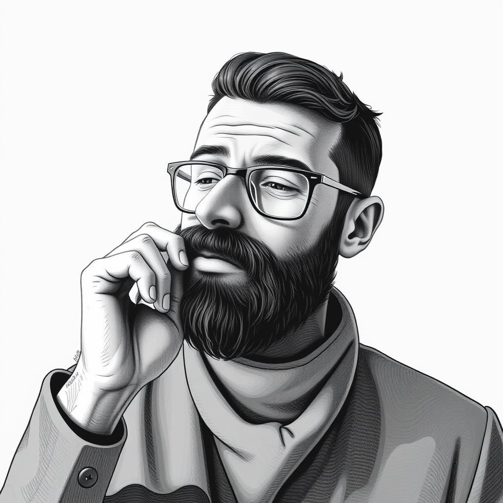 Man at Rest Within a Giant Blossom