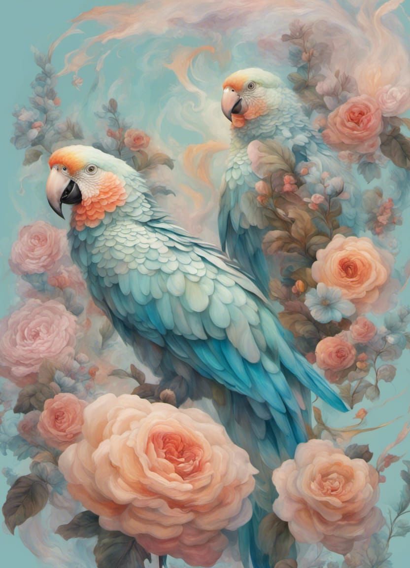 Parrots   by @AlphaArt