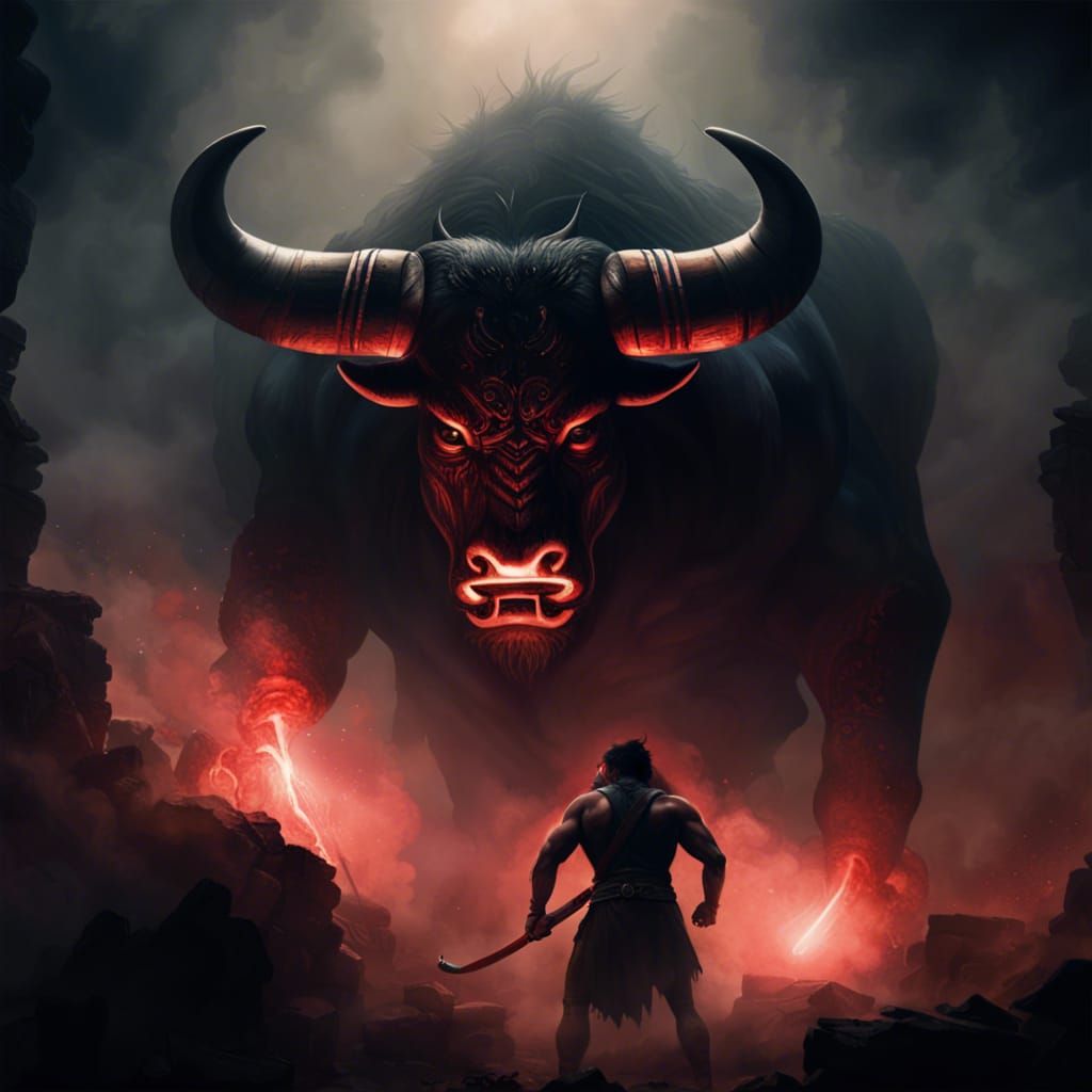 The Bull God - Ai Generated Artwork - Nightcafe Creator