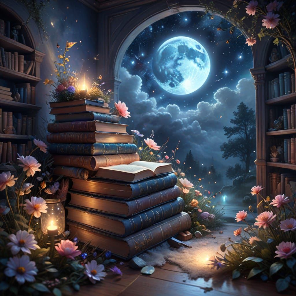 a hidden book nook  by @undefined