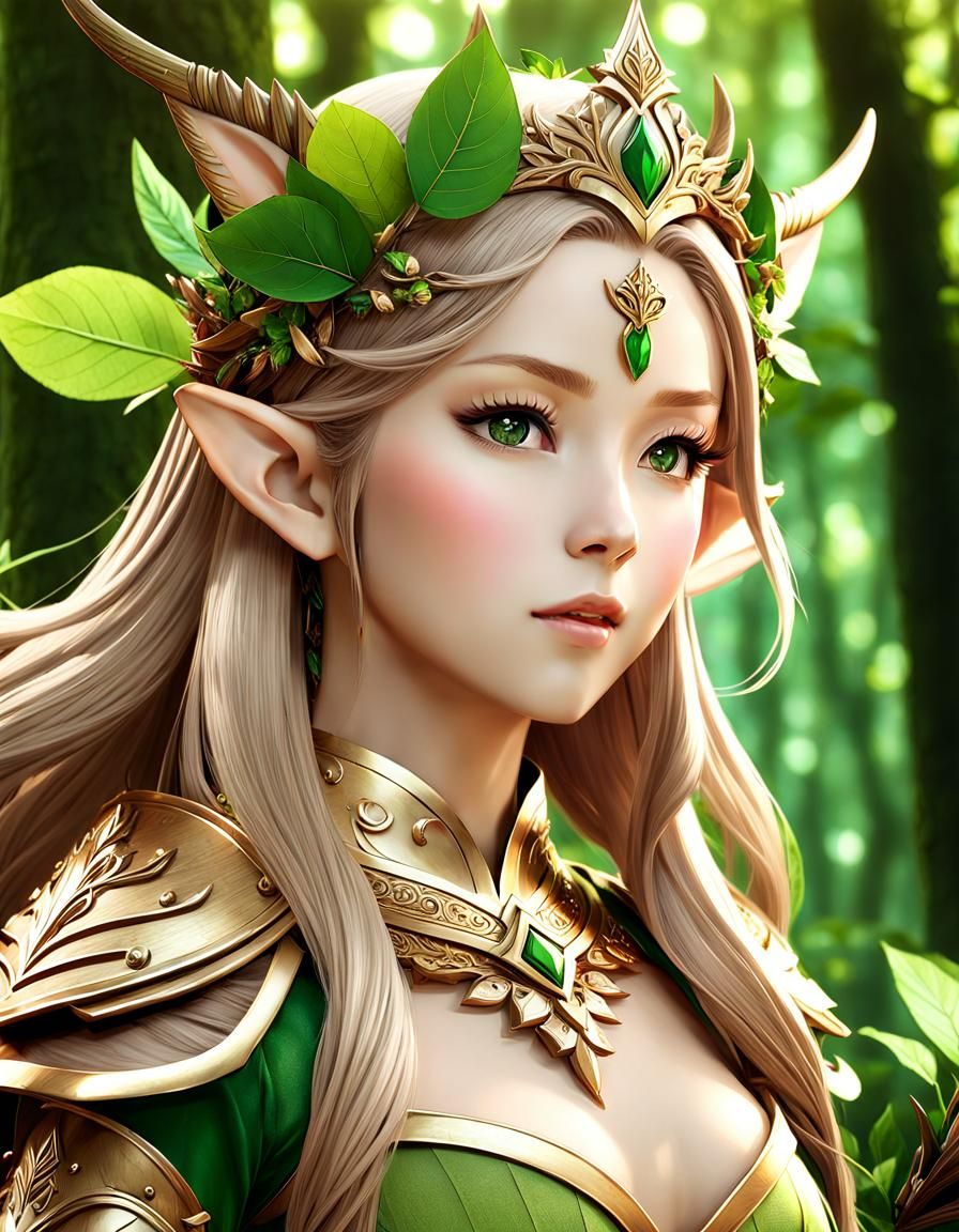 Forest Elf Queen - AI Generated Artwork - NightCafe Creator