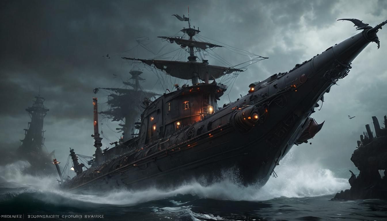 Vampire Pirate Vessel - AI Generated Artwork - NightCafe Creator