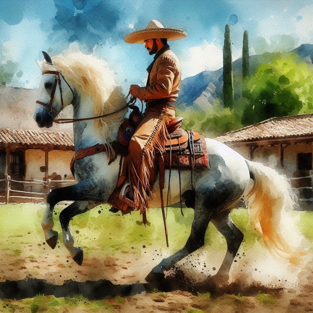 "My pony, sleek and dancing ... "