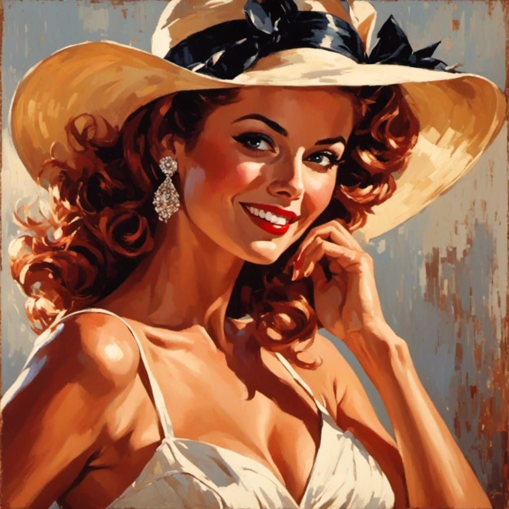 Pretty woman <lora:RetroRockabilly:1.0> 