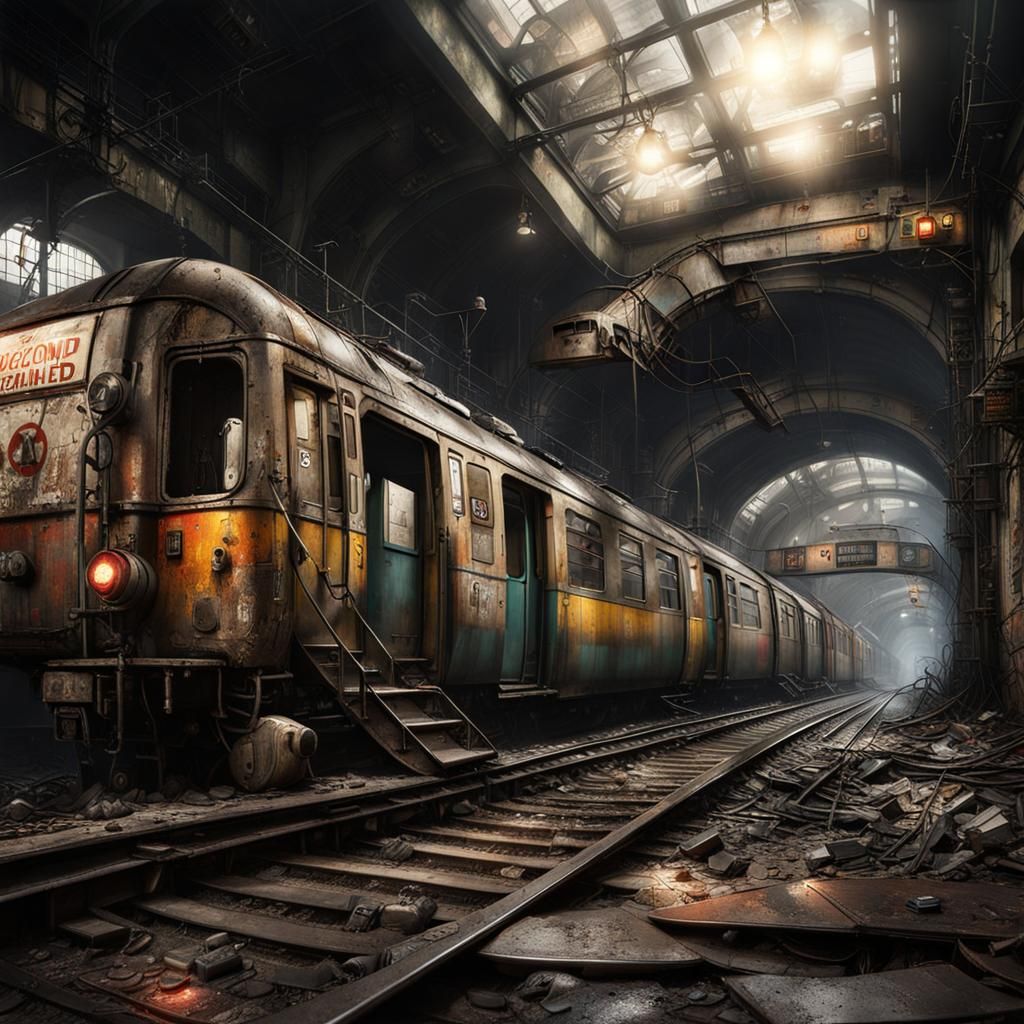 no one rides this train anymore  by @xandra