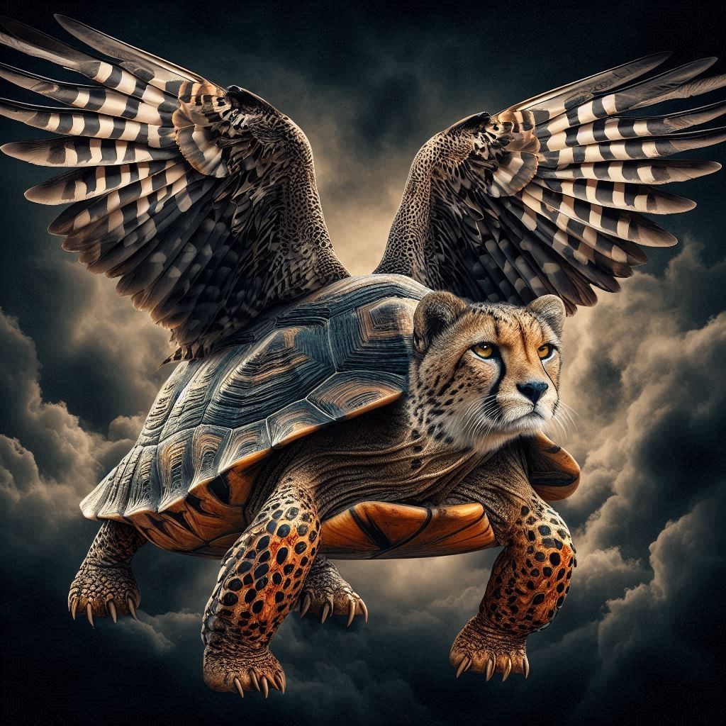 eagle - cheetah - turtle