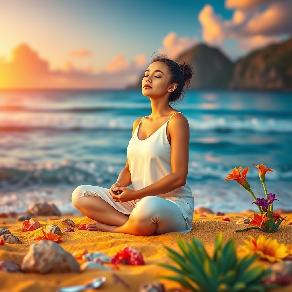 A woman sitting alone