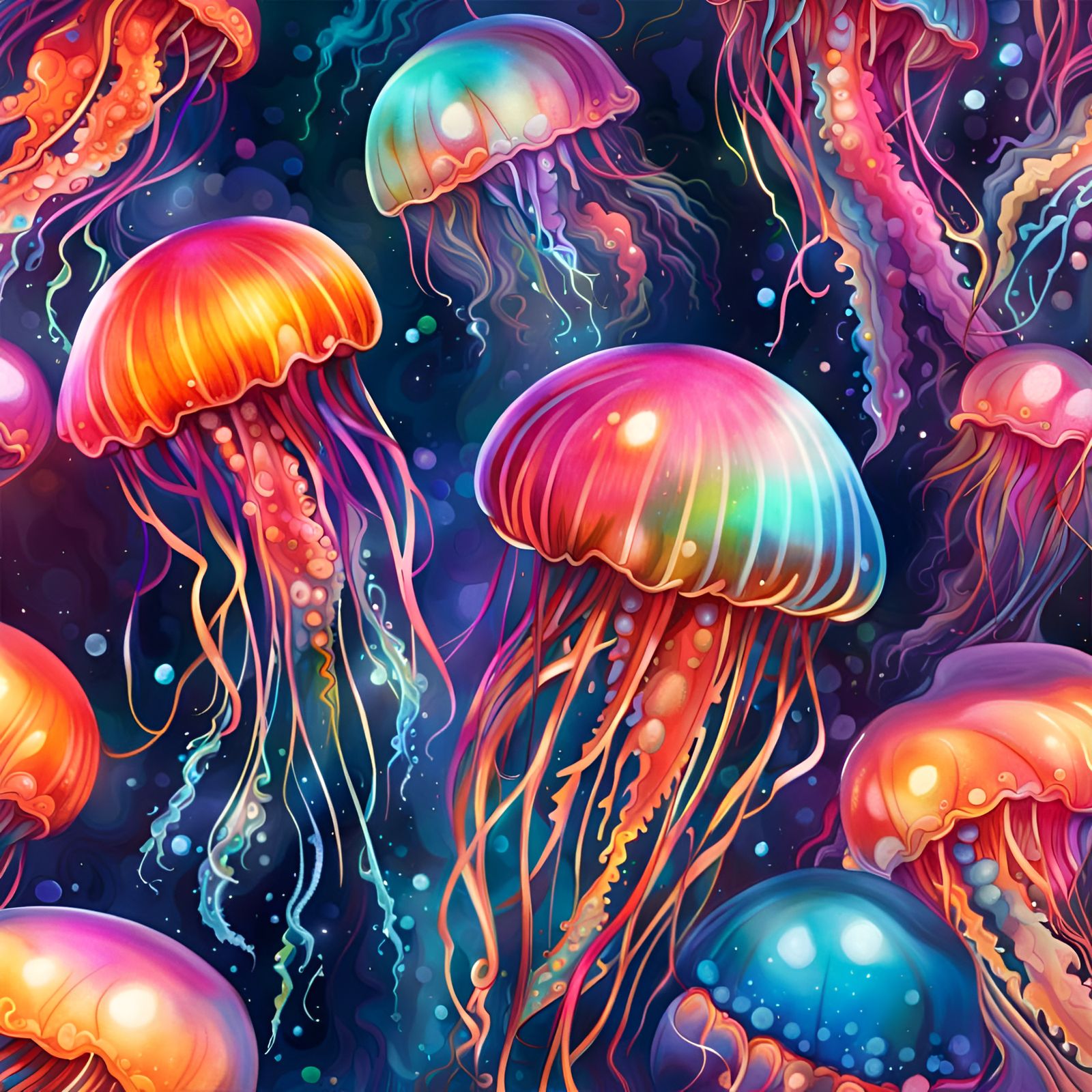 Vibrant jellyfish