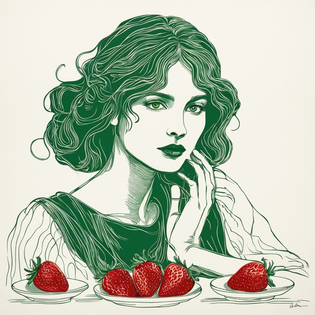 Sultry Woman in a Chocolate Paradise