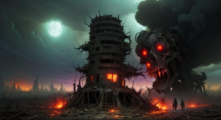 (Another One Bites the Dus(:1.3) epic sinister post-apocalyp...