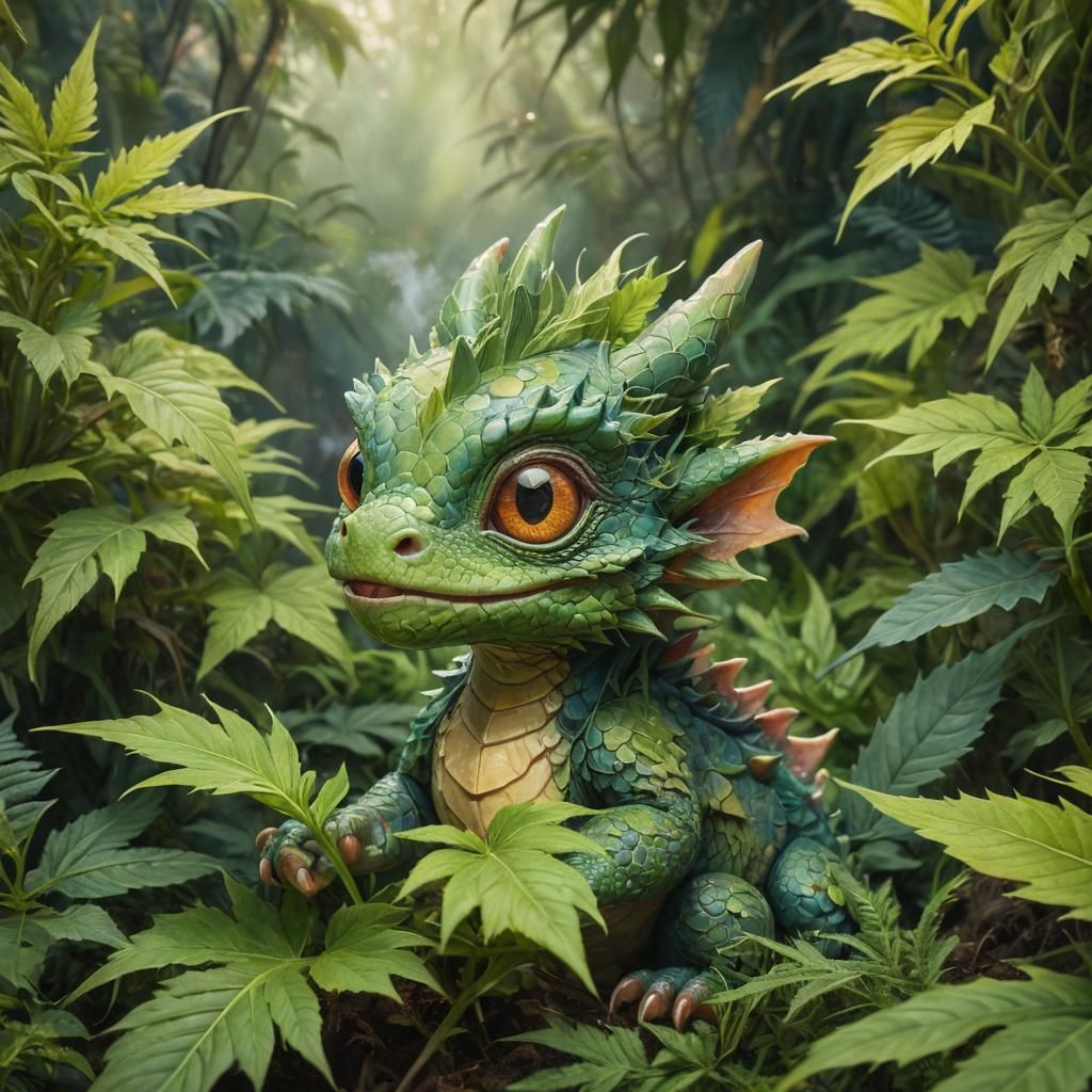 A 3D render of a mixed media illustration of an adorable bab...