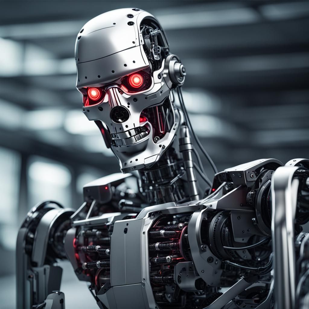 AI terminator robot - AI Generated Artwork - NightCafe Creator