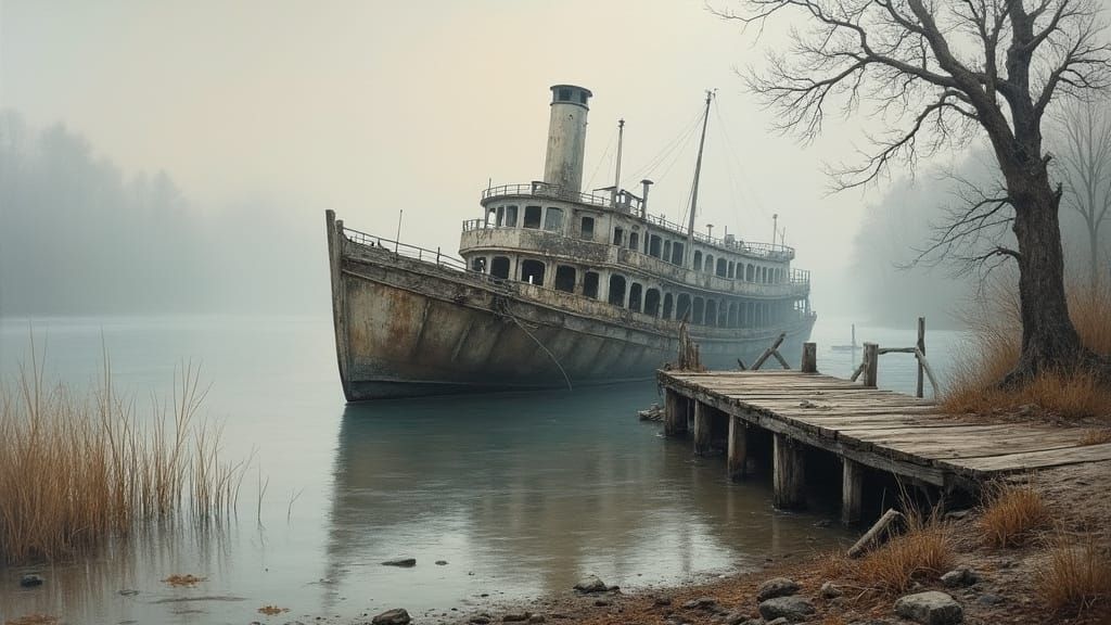 The Forgotten Steamboat  by @Jarveyboy