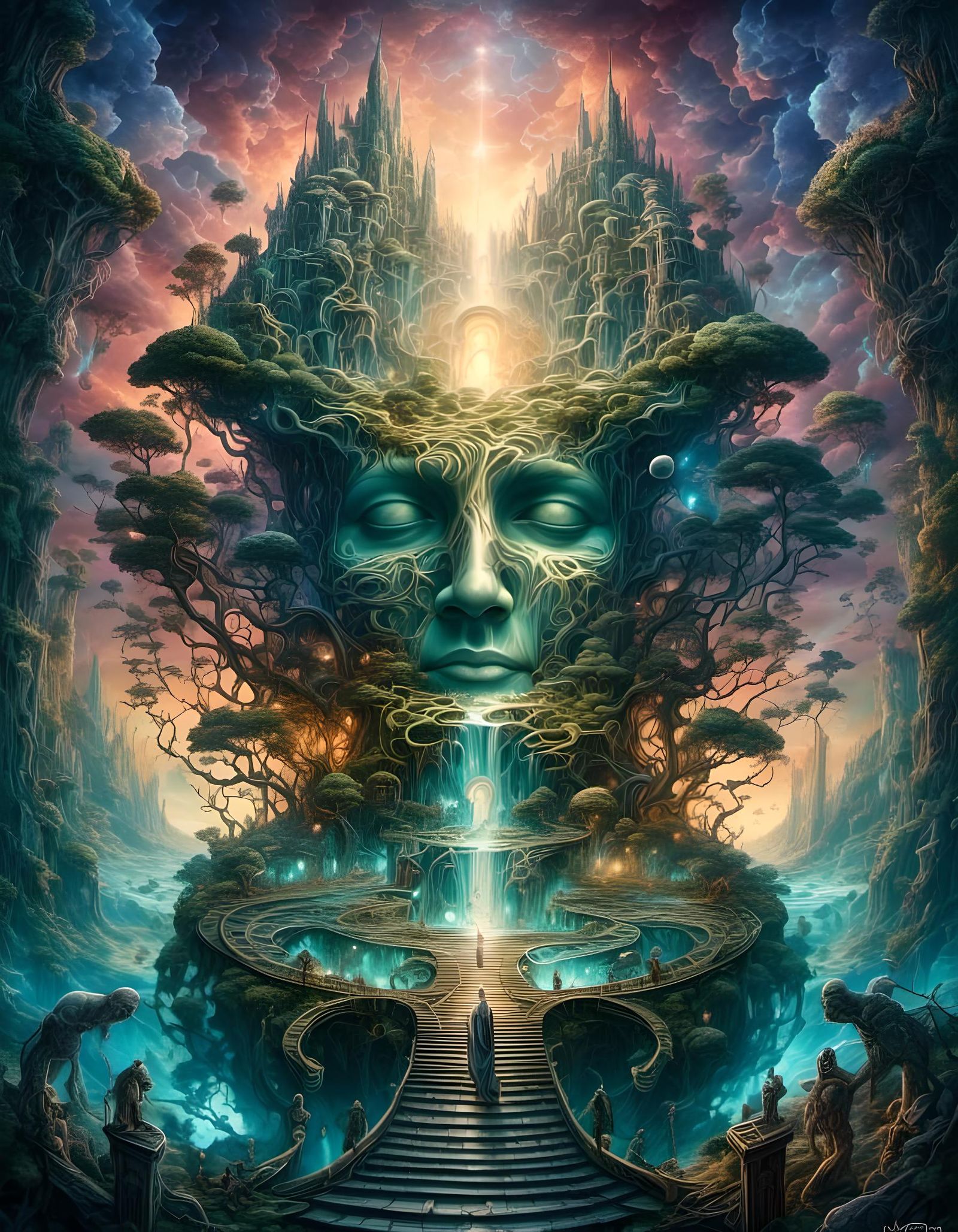 Mind Journeys in TechFantasy Hyperrealism