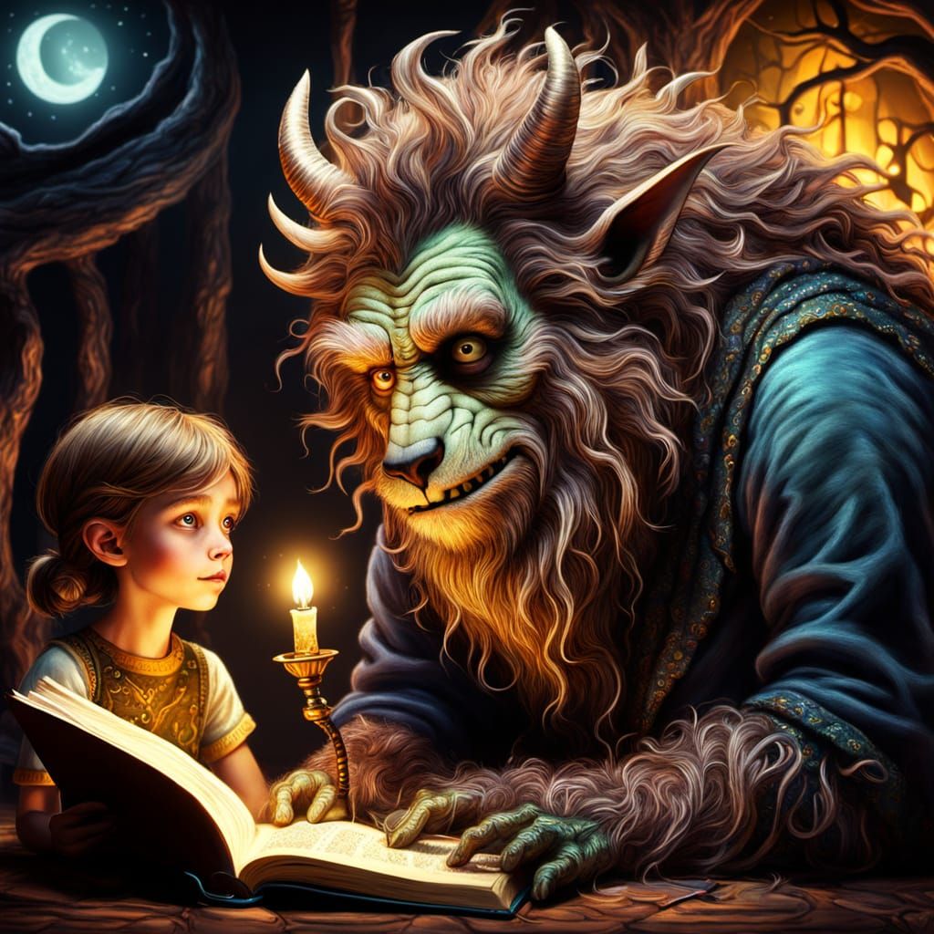 According to the ancient text, I must always protect you small human.   by @BlueMoon