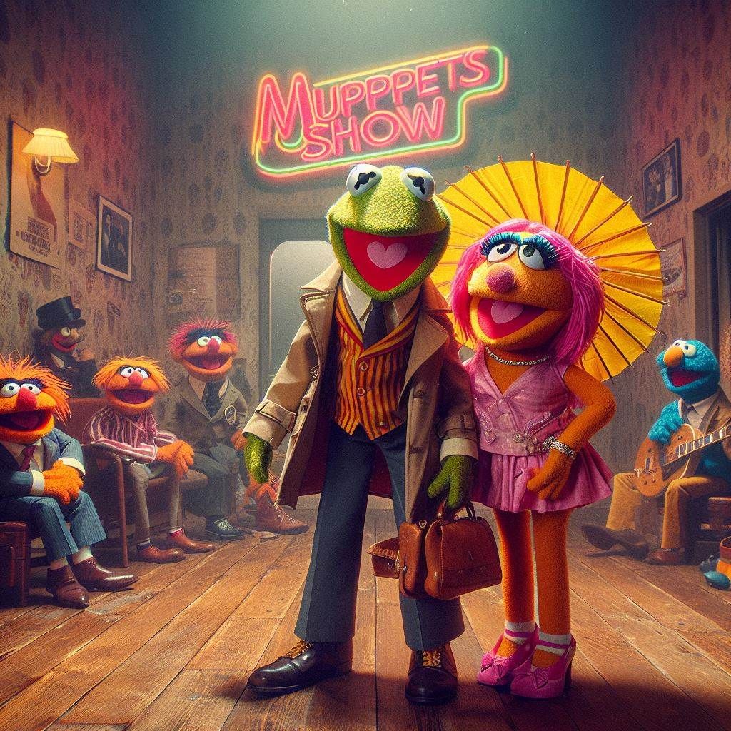 Muppet Show in the style of the 60s