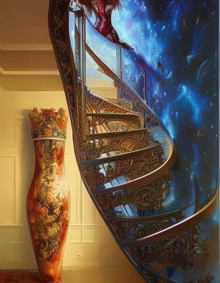 Fantasy Surreal Stairs