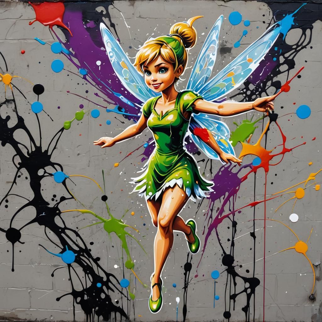 Tinker Bell flying