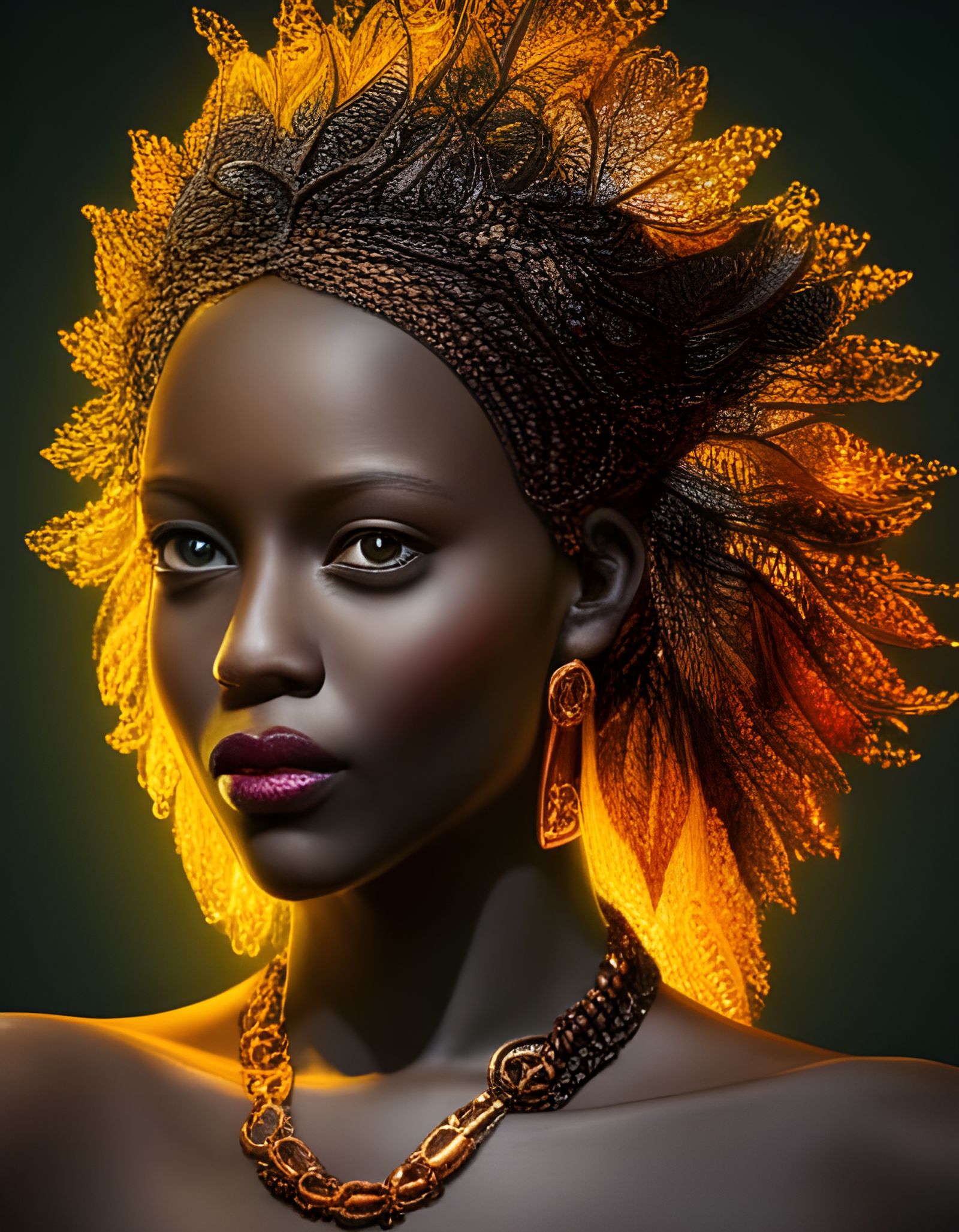 🌸African Queen🌼 - AI Generated Artwork - NightCafe Creator