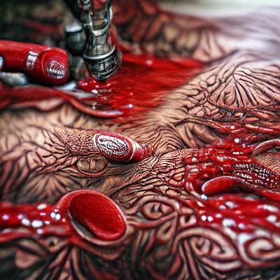 it's just a little blood