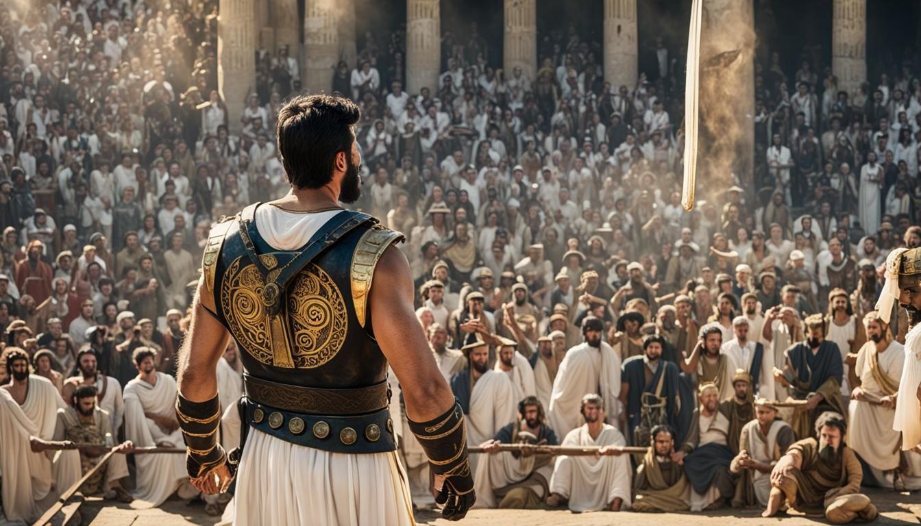 Stratego Kallistratos incites the Greek cities to join the war against Neferkha