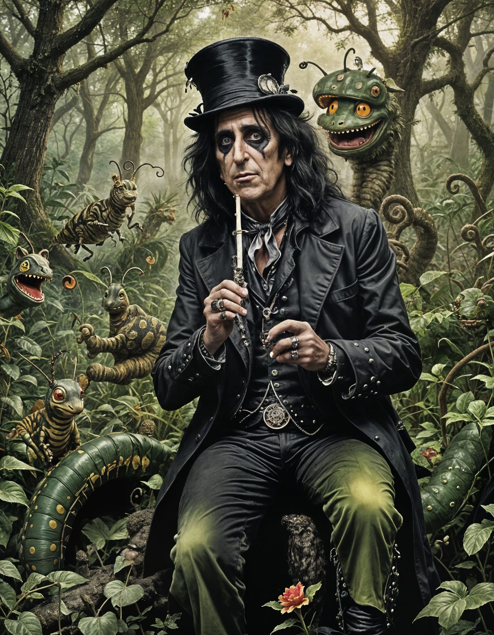 Alice and the Caterpillar