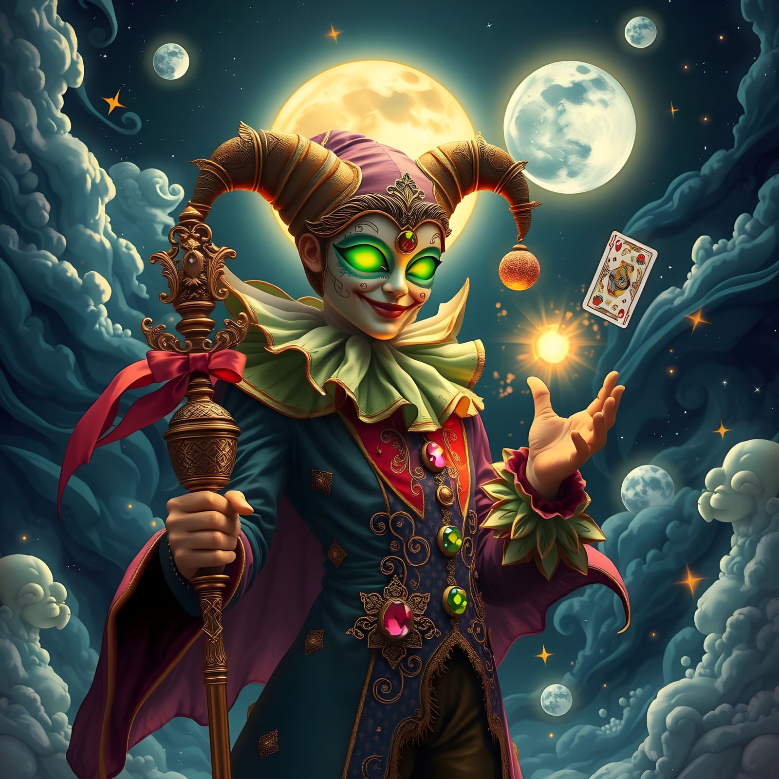 Night Jester  by @Shelly