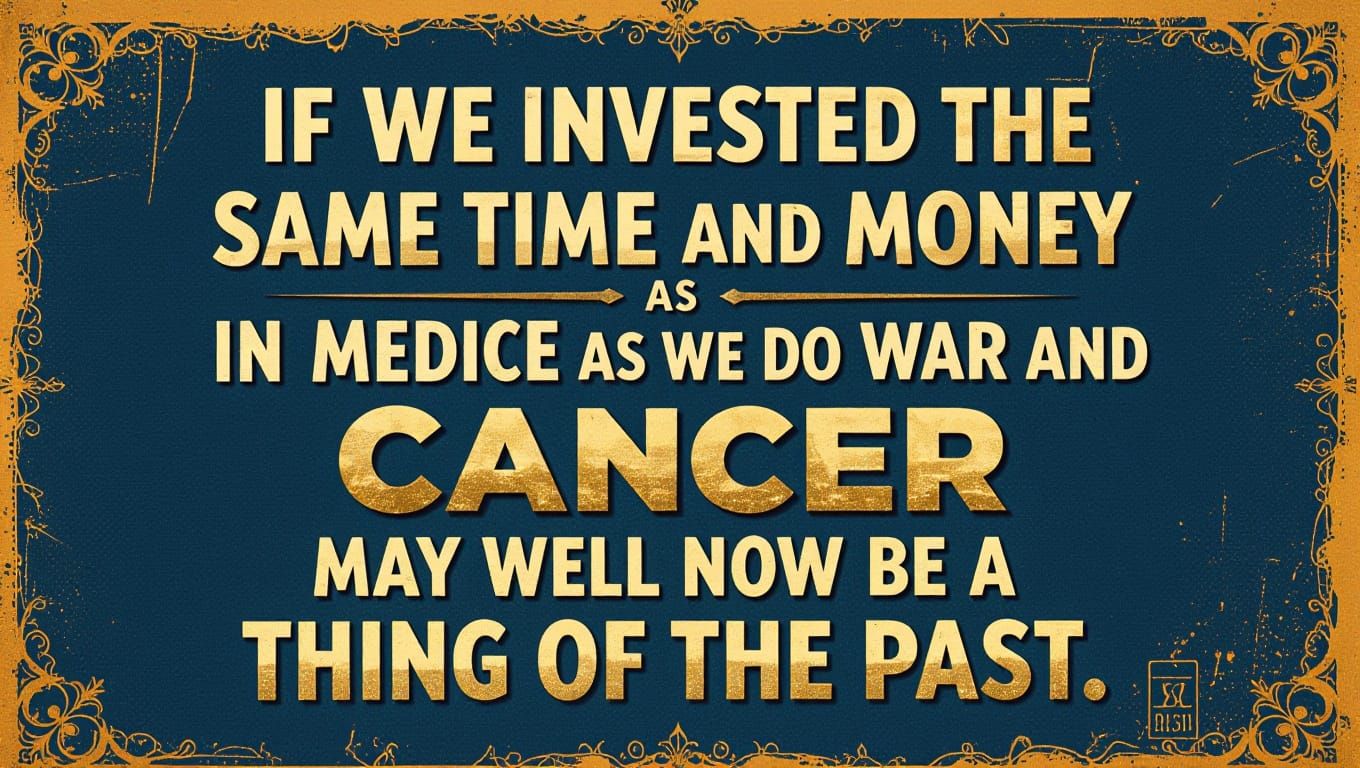 Vintage Poster: Invest in Medicine, Not War