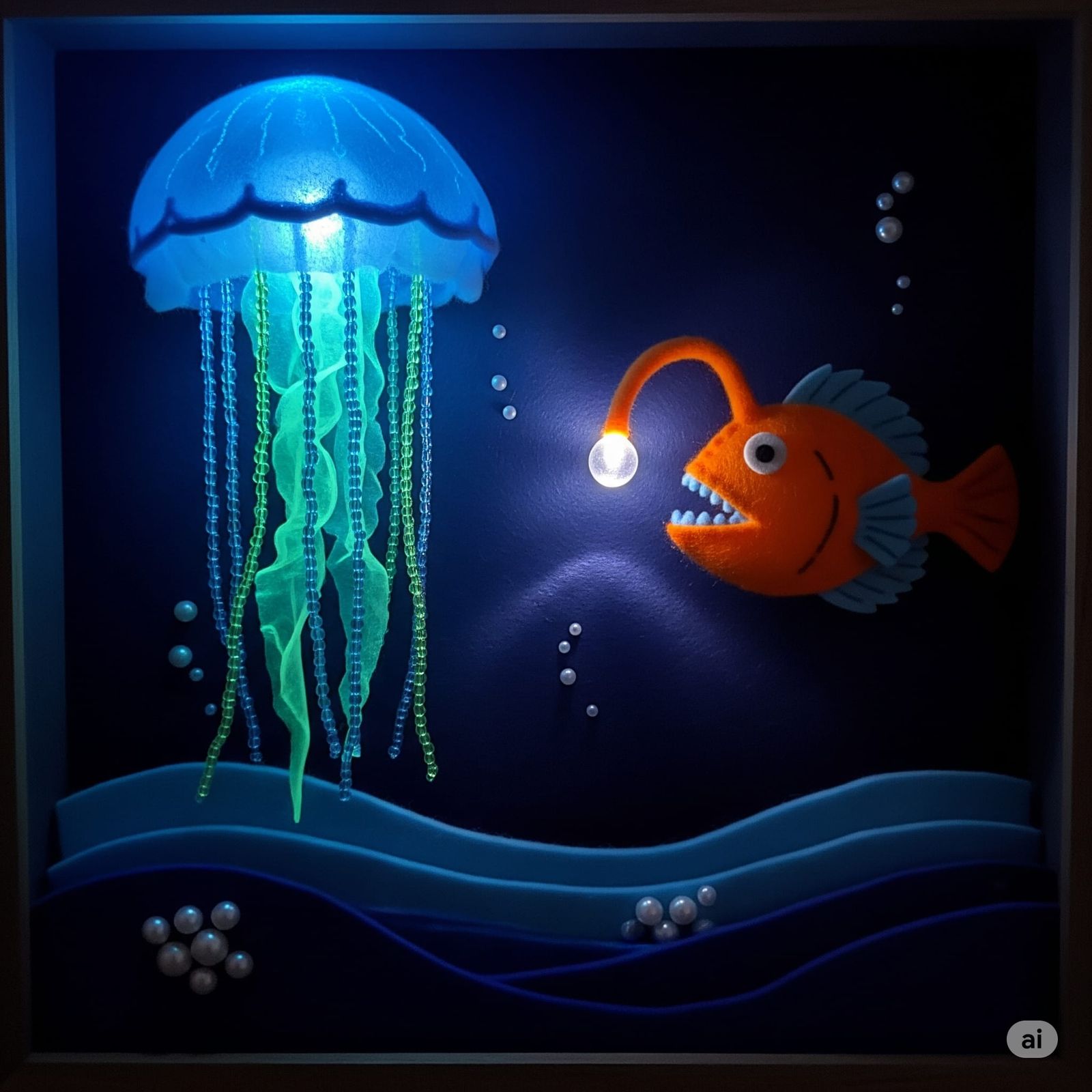 Felt Deep sea creatures