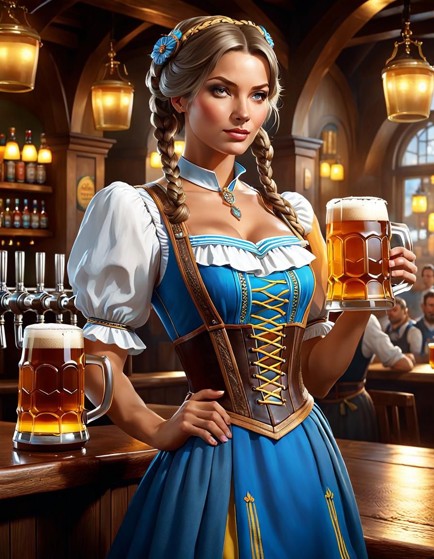 Анна подає пиво (Anna serves beer) | 🇺🇦 bartender (Real Ca...