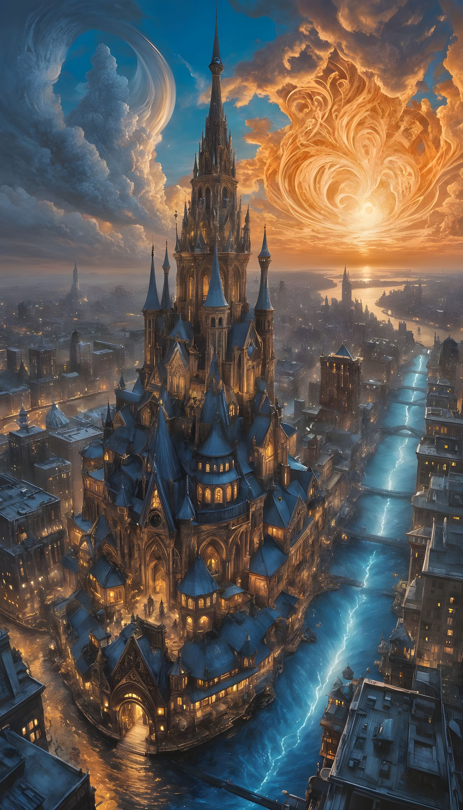 Dream City - The Celestial Confluence  by @Adam Brown
