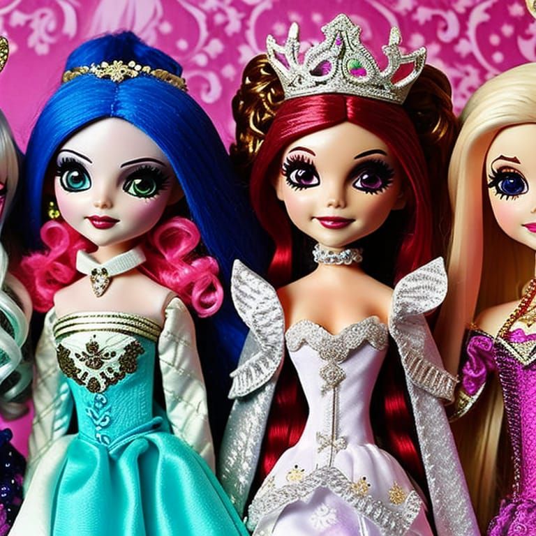 Ever After High dolls - AI Generated Artwork - NightCafe Creator