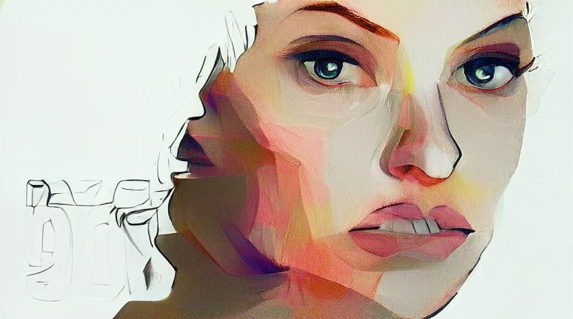 Minimalist line portait