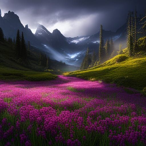 Darkened meadows