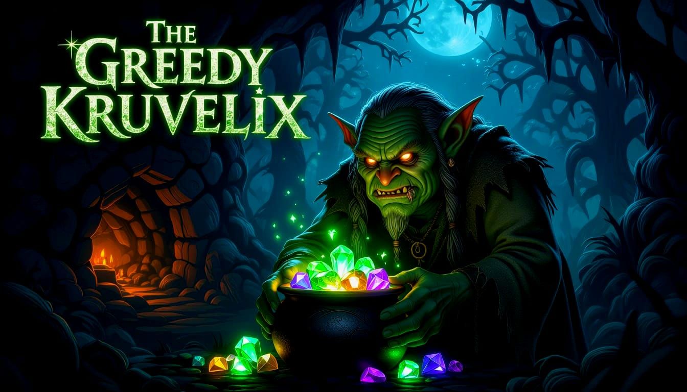 Dark Fantasy Movie Poster: The Greedy Kruvelix