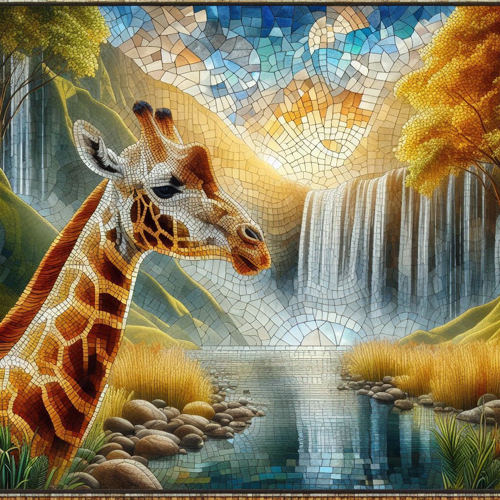 Giraffe Mosaic