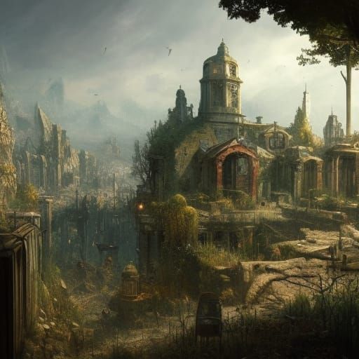 Abandoned city  by @Otterbarrick