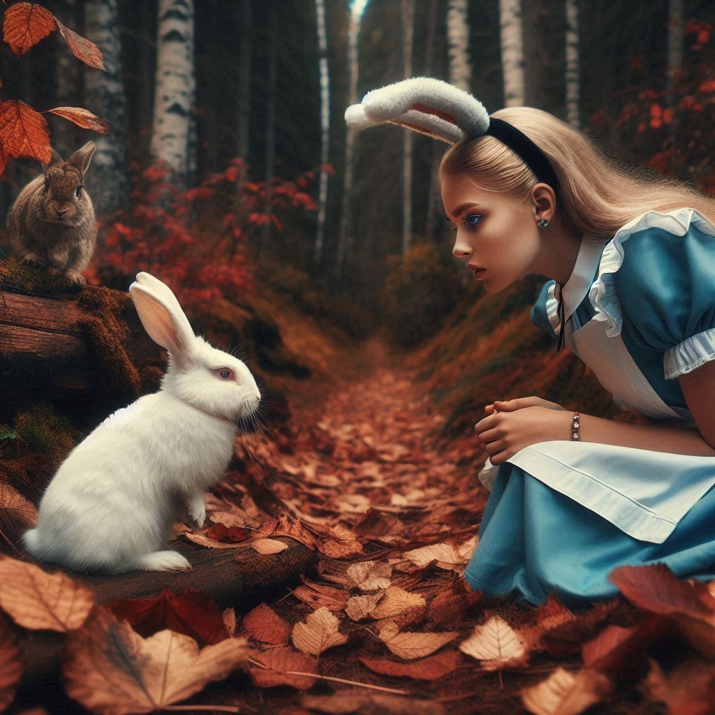 Help, Alice.. This not so Bunny would not stop followin' me....