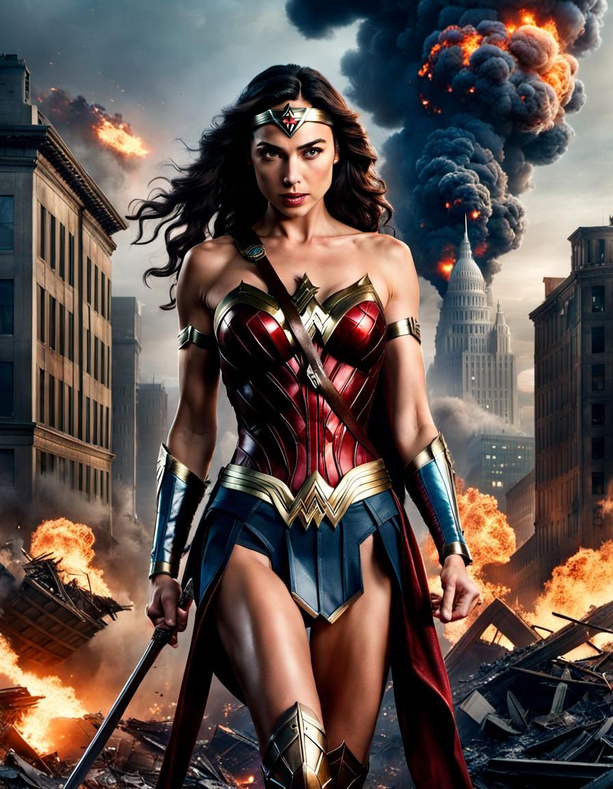 Gal Gadot as Wonder Woman  by @AscendingFire