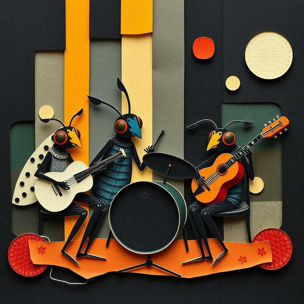 Bugs in a band.