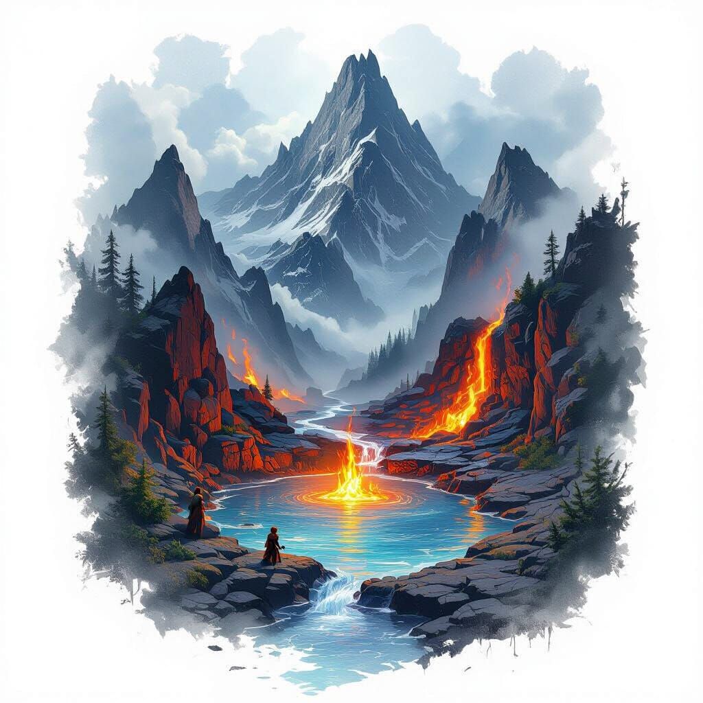 Mystical Spring Where Lava and Water Mix